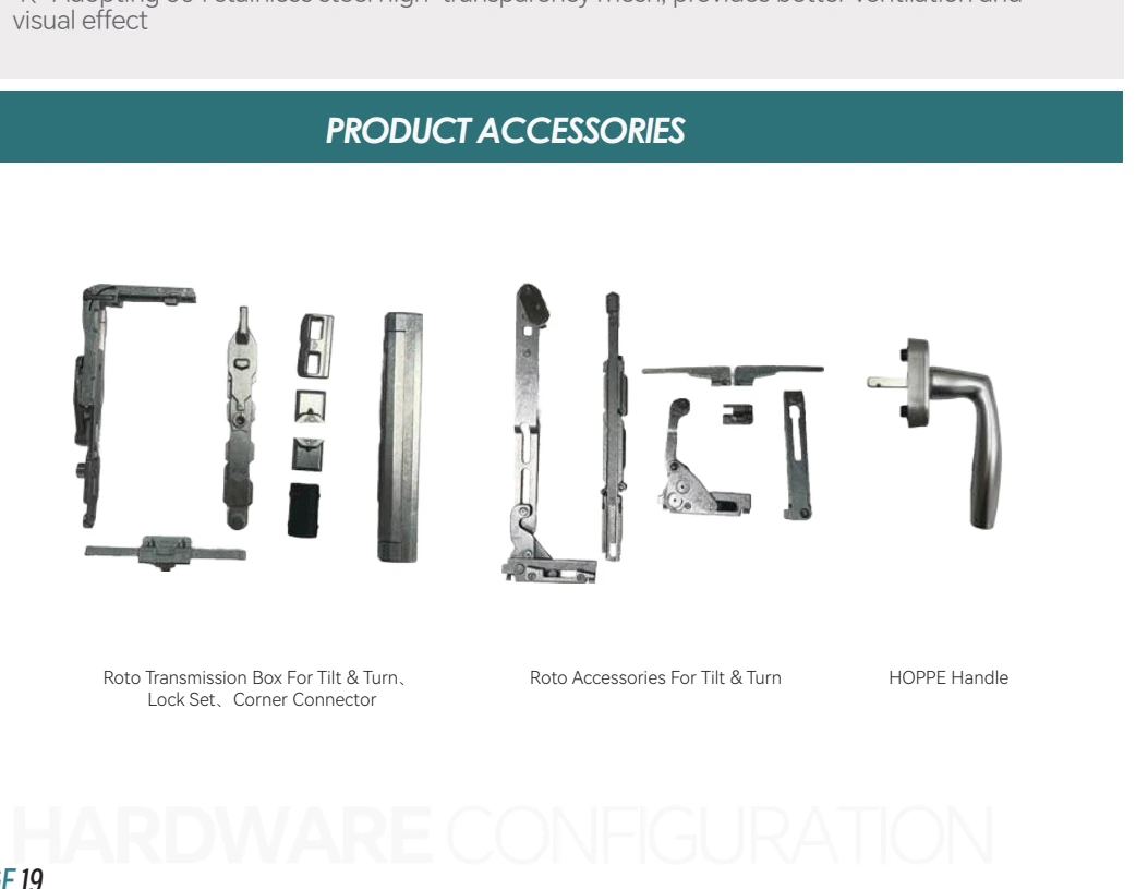 Hardware and accessories