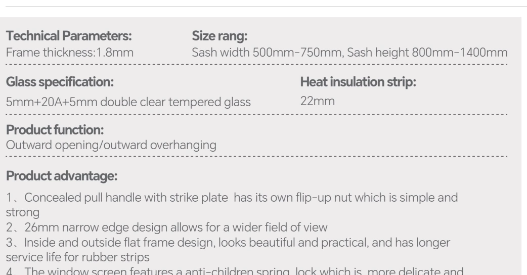 Technical parameters
