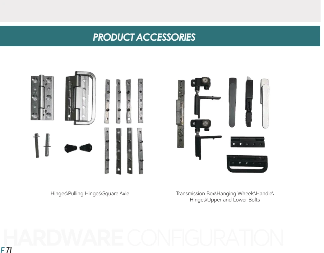 Hardware and accessories